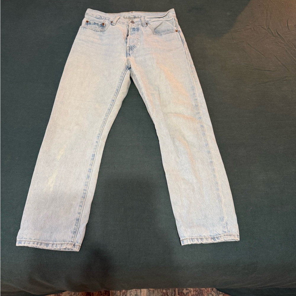 Levi's 501s Light Wash Straight Jeans
